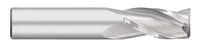 0.0156" (1/64) Cutter DIA x 0.0313" Length of Cut Carbide Square End Mill, 3 Flutes, Uncoated