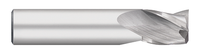0.0156" (1/64) Cutter DIA x 0.0230" Length of Cut Carbide Square End Mill, 3 Flutes, Uncoated