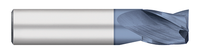 0.0156" (1/64) Cutter DIA x 0.0230" Length of Cut Carbide Square End Mill, 3 Flutes, AlTiN Coated