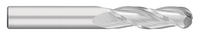 0.1875" (3/16) Cutter DIA x 0.7500" (3/4) Length of Cut Carbide Ball End Mill, 3 Flutes, Uncoated