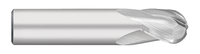 0.1563" (5/32) Cutter DIA x 0.3125" (5/16) Length of Cut Carbide Ball End Mill, 3 Flutes, Uncoated