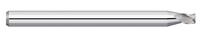 0.0400" Cutter DIA x 0.0600" Length of Cut Carbide Square End Mill, 3 Flutes, Uncoated
