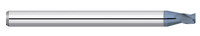 0.0300" Cutter DIA x 0.0450" Length of Cut Carbide Square End Mill, 3 Flutes, AlTiN Coated