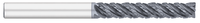 0.2500" (1/4) Cutter DIA x 0.0300" Radius x 1.5000" (1-1/2) Length of Cut Carbide Variable Index Corner Radius End Mill Chipbreaker, 5 Flutes, ALCRO-Max Coated