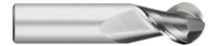 0.3125" (5/16) Cutter DIA x 0.8125" (13/16) Length of Cut Carbide Ball End Mill for Aluminum, 2 Flutes, Uncoated