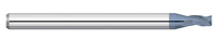 0.0900" Cutter DIA x 0.2700" Length of Cut Carbide Square End Mill, 3 Flutes, AlTiN Coated