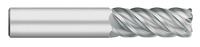 0.1875" (3/16) Cutter DIA x 0.0100" Radius x 0.7500" (3/4) Length of Cut Carbide Corner Radius End Mill, 5 Flutes, Uncoated