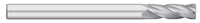 0.1250" (1/8) Cutter DIA x 0.0100" Radius x 1.0000" (1) Length of Cut Carbide Corner Radius End Mill, 4 Flutes, Uncoated