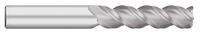 0.6250" (5/8) Cutter DIA x 0.0400" Radius x 2.3750" (2-3/8) Length of Cut Carbide Corner Radius End Mill for Aluminum, 3 Flutes, Uncoated