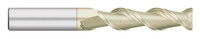 1.0000" (1) Cutter DIA x 0.0600" Radius x 2.2500" (2-1/4) Length of Cut Carbide Corner Radius End Mill for Aluminum, 2 Flutes, Zrn Coated
