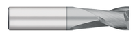 0.0156" (1/64) Cutter DIA x 0.0230" Length of Cut Carbide Square End Mill, 2 Flutes, TiCN Coated