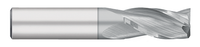 0.2969" (19/64) Cutter DIA x 0.8125" (13/16) Length of Cut Carbide Square End Mill, 3 Flutes, TiCN Coated