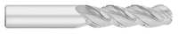 0.1875" (3/16) Cutter DIA x 0.7500" (3/4) Length of Cut Carbide Ball End Mill for Aluminum Chipbreaker, 3 Flutes, Uncoated