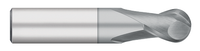 0.0313" Cutter DIA x 0.0625" (1/16) Length of Cut Carbide Ball End Mill, 2 Flutes, TiCN Coated