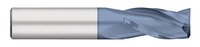 0.0156" (1/64) Cutter DIA x 0.0313" Length of Cut Carbide Square End Mill, 3 Flutes, AlTiN Coated