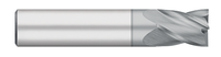 0.3750" (3/8) Cutter DIA x 0.6250" (5/8) Length of Cut Carbide Square End Mill, 4 Flutes, TiCN Coated