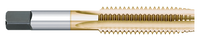 7/8-14 Size x 2.2188" Thread Length x H4 Limit x 0.6970" Shank DIA, High Speed Steel Hand Tap - Left Hand, 4 Flutes, TiN Coated