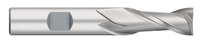 0.5000" (1/2) Cutter DIA x 1.0000" (1) Length of Cut Cobalt Square End Mill, 2 Flutes, Uncoated