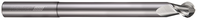 2 FL - Ball - 45° Helix - 0.3750" (3/8) Cutter DIA x 0.3750" (3/8) Shank DIA x 0.5000" (1/2) LOC x 6.0000" (6) OAL x 4.0000" (4) Reach - Uncoated