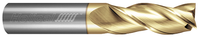 3 FL - Square - 35° Helix - 0.2500" (1/4) Cutter DIA x 0.2500" (1/4) Shank DIA x 1.5000" (1-1/2) LOC x 3.0000" (3) OAL  - ZPLUS Coated