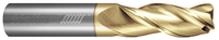 3 FL - Corner Radius - 35° Helix - 0.3750" (3/8) Cutter DIA x 0.3750" (3/8) Shank DIA x 0.0200" Radius x 1.2500" (1-1/4) LOC x 3.5000" (3-1/2) OAL  - ZPLUS Coated