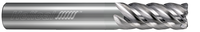 5 FL - Corner Radius - 0.1250" (1/8) Cutter DIA x 0.2500" (1/4) Shank DIA x 0.0300" Radius x 0.5000" (1/2) LOC x 2.5000" (2-1/2) OAL  - Uncoated
