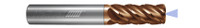 5 FL - Feed Mill - 0.5000" (1/2) Cutter DIA x 0.5000" (1/2) Shank DIA x 0.0400" Radius x 1.6250" (1-5/8) LOC x 4.0000" (4) OAL  - TPLUS Coated, 86435