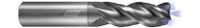 3 FL - Corner Radius - 0.2500" (1/4) Cutter DIA x 0.2500" (1/4) Shank DIA x 0.0300" Radius x 0.3750" (3/8) LOC x 2.0000" (2) OAL  - Uncoated, 88099