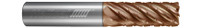 7 FL - Corner Radius - 0.7500" (3/4) Cutter DIA x 0.7500" (3/4) Shank DIA x 0.0300" Radius x 1.2500" (1-1/4) LOC x 3.5000" (3-1/2) OAL  - TPLUS Coated, 88558