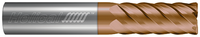 6 FL - Corner Radius - 0.2500" (1/4) Cutter DIA x 0.2500" (1/4) Shank DIA x 0.0100" Radius x 0.5000" (1/2) LOC x 2.5000" (2-1/2) OAL  - TPLUS Coated, 89415