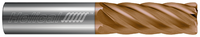 6 FL - Corner Radius - 0.5000" (1/2) Cutter DIA x 0.5000" (1/2) Shank DIA x 0.1250" (1/8) Radius x 1.0000" (1) LOC x 3.0000" (3) OAL  - TPLUS Coated, 89395