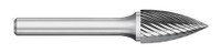 BUR SG-44 1/8 SC POINTED TREE SHAPE, 1/8 SHK, TB19411