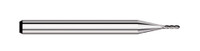 END MILL 0.033 4FL MICRO, BALL, CARB, TC59033