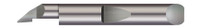 QUICK CHANGE -  RIGHT HAND  - 0.1800" MIN BORE DIA X 0.500" (1/2) MAX BORE DEPTH X 0.1350" TOOTH WIDTH X 0.0300" PROJECTION X 2.00" (2) OVERALL LENGTH X 0.008" CORNER RADIUS  - ALTIN COATED,QPF-180500X