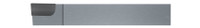 0.238" BRAZED INSERT WIDTH X 0.6250" (5/8) SHANK HEIGHT X 4.00" (4) OVERALL LENGTH X 0.015" (1/64) CORNER RADIUS  - CARBIDE TIPPED BRAZED AL STYLE LEFT HAND,AL-10