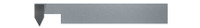 RIGHT HAND  - 0.4500" MIN BORE DIA X 1.115" MAX BORE DEPTH X 2.50" (2-1/2) OVERALL LENGTH X 0.3750" (3/8) RADIUS ,IDRT-61