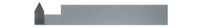 LEFT HAND  - 0.4500" MIN BORE DIA X 1.115" MAX BORE DEPTH X 2.50" (2-1/2) OVERALL LENGTH X 0.3750" (3/8) RADIUS ,IDLT-61