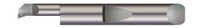 QUICK CHANGE -  RIGHT HAND  - 0.1100" (2.8 MM) MIN BORE DIA X 0.250" (1/4) MAX BORE DEPTH X 0.0570" TOOTH WIDTH X 0.0200" PROJECTION X 1.50" (1-1/2) OVERALL LENGTH X 0.004" CORNER RADIUS  - ALTIN COATED,QBT-110250X