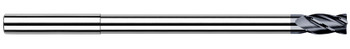 4 FL - 0.3750 (3/8)" CUTTER DIA X 0.0300" RADIUS X 0.5630" LOC X 4.3120 (4-5/16)" REACH - ALTIN COATED, 24024-C3  HARVEY TOOL  SKU HARTO1-24024-C3