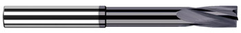 0.1250 (1/8)" CUTTER DIA X 0.5000 (1/2)" FLUTE LENGTH X 1.0000 (1)" REACH - 4 FL - ALTIN COATED, 25508-C3