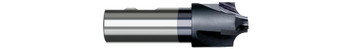 0.5000 (1/2)" RADIUS X 0.4060 (13/32)" PILOT DIA - 5Â° FLARE - 3 FL - ALTIN COATED, 45032-C3  HARVEY TOOL  SKU HARTO1-45032-C3