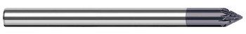 0.1250 (1/8)" SHANK DIA X 45Â° PER SIDE - 12 RH TEETH, 6 LH TEETH - AMORPHOUS DIAMOND COATED, 58145-C4  HARVEY TOOL  SKU HARTO1-58145-C4