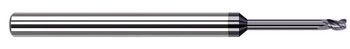 4 FL - 0.1875 (3/16)" CUTTER DIA X 0.0150 (1/64)" RADIUS X 0.2850" LOC X 2.2500 (2-1/4)" REACH - ALTIN COATED, 63912-C3  HARVEY TOOL  SKU HARTO1-63912-C3