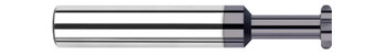 0.3750 (3/8)" CUTTER DIA X 0.0312 (1/32)" RADIUS X 0.5630" NECK LENGTH - STANDARD SLOTTING - 6 FL - ALTIN COATED, 68431-C3  HARVEY TOOL  SKU HARTO1-68431-C3