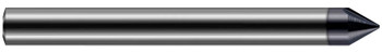 0.1250 (1/8)" SHANK DIA X 0.0100" FLAT X 45° INCLUDED  - 2 FL - ALTIN NANO COATED, 811508-C6