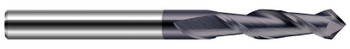 0.3750 (3/8)" CUTTER DIA X 0.8750 (7/8)" LOC X 120Â° INCLUDED - 2 FL - TIB2 COATED, 847724-C8  HARVEY TOOL  SKU HARTO1-847724-C8