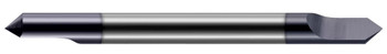 0.1875 (3/16)" SHANK DIA X 45° INCLUDED  DE - 1 FL - ALTIN COATED, 854510-C3