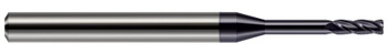 4 FL - 0.0620 (1/16)" CUTTER DIA X 0.0050" RADIUS X 0.1860" LOC X 0.5000 (1/2)" REACH - ALTIN COATED, 876862-C3