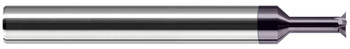 0.2500 (1/4)" HEAD DIA X 0.0440" LOC X 0.2500 (1/4)" NECK LENGTH X 45Â° PER SIDE - 5 FL - ALTIN COATED, 906116-C3  HARVEY TOOL  SKU HARTO1-906116-C3