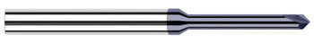 0.0780 (5/64)" NECK DIA X 0.2340 (15/64)" REACH X 45° PER SIDE - 2 FL - ALTIN COATED, 906645-C3